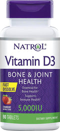 Natrol Vitamin D3, 5000 IU, Fast Dissolve Tablets, Strawberry, 90 ea - OTC Shoppe Express