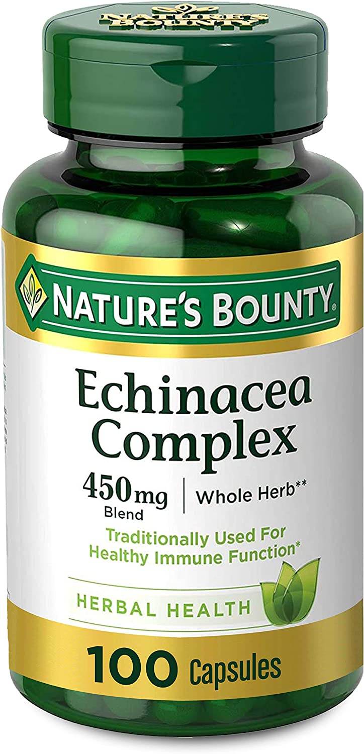 Nature's Bounty Echinacea & Elderberry, Capsules, 100 ea - OTC Shoppe Express