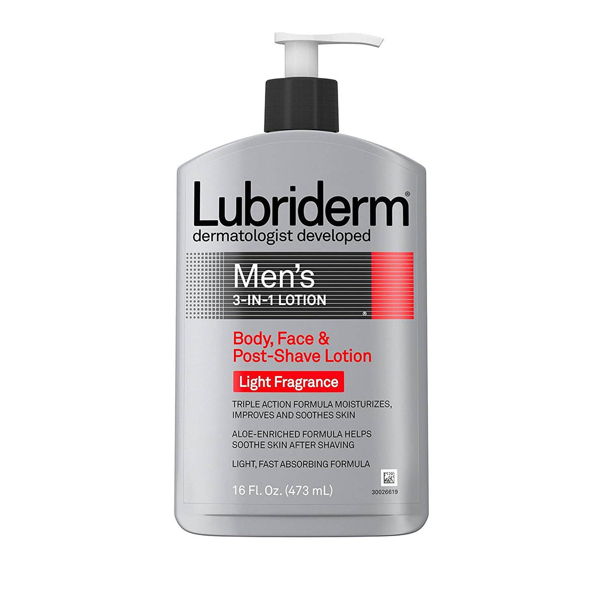 Lubriderm Men's 3-in-1 Lotion, Light Fragrance, 16 oz - OTC Shoppe Express