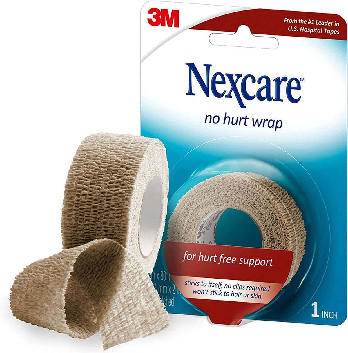 Nexcare No Hurt Tape, 1 inch x 2.2 yards, 1 ea - OTC Shoppe Express