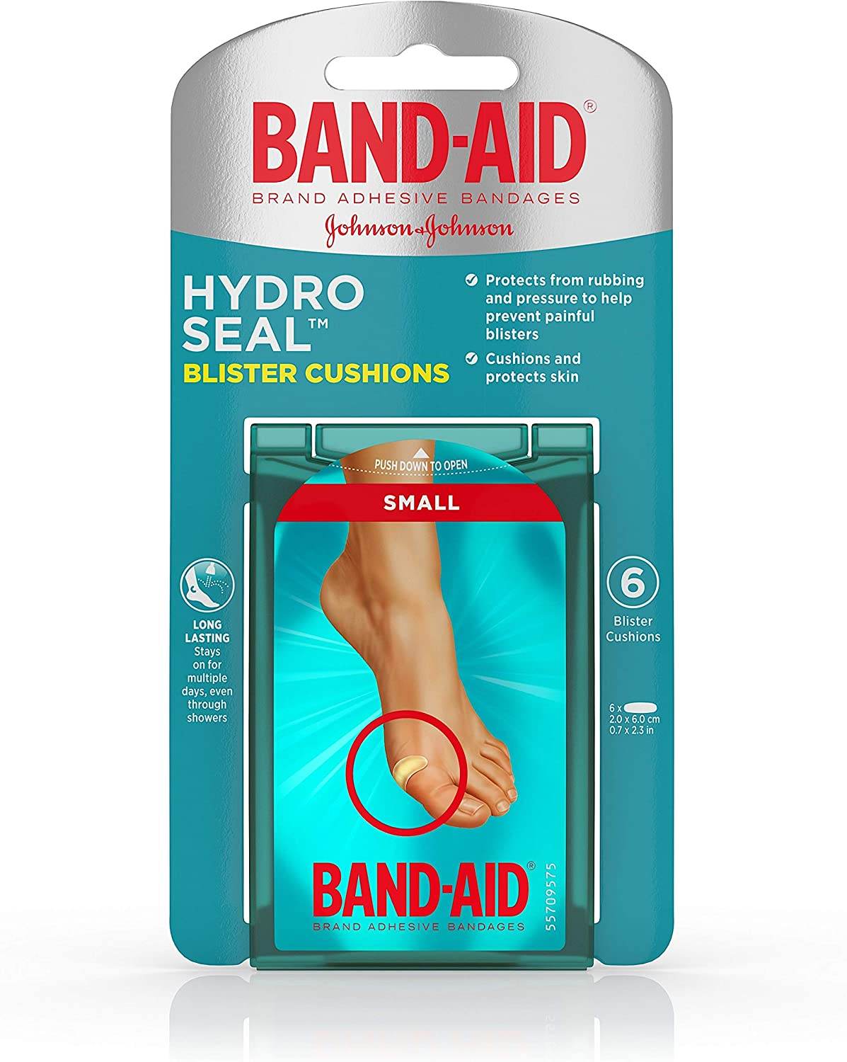 Band-Aid Hydro Seal Bandages Blister Cushion, Waterproof Blister Pad, Small 6 ea - OTC Shoppe Express
