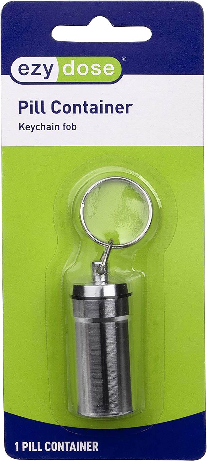Ezy Dose Pill Container, Keychain Fob, 1 ea - OTC Shoppe Express