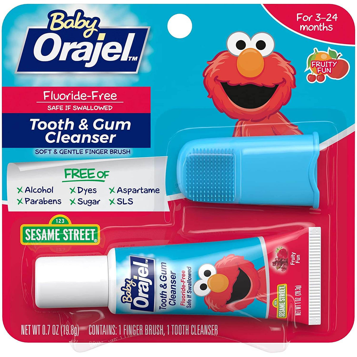 Baby Orajel Tooth and Gum Cleanser, Fruity Fun, 0.7 oz - OTC Shoppe Express