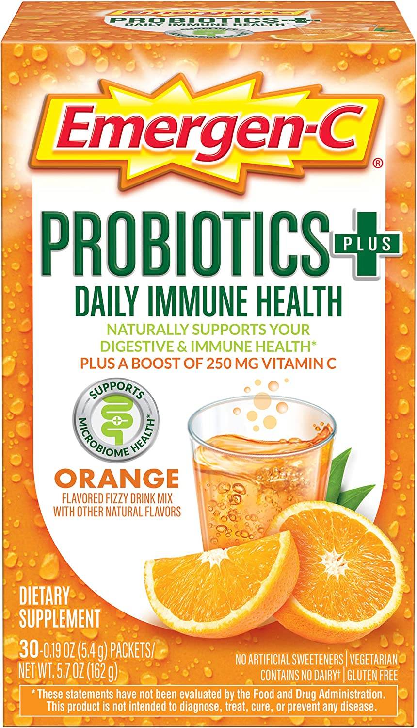 Emergen-C Probiotics+ Vitamin C, 250 mg, 30 ea - OTC Shoppe Express