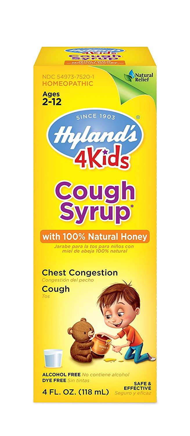 Hyland's 4 Kids Cough Syrup with 100% Natural Honey, 4 oz - OTC Shoppe Express