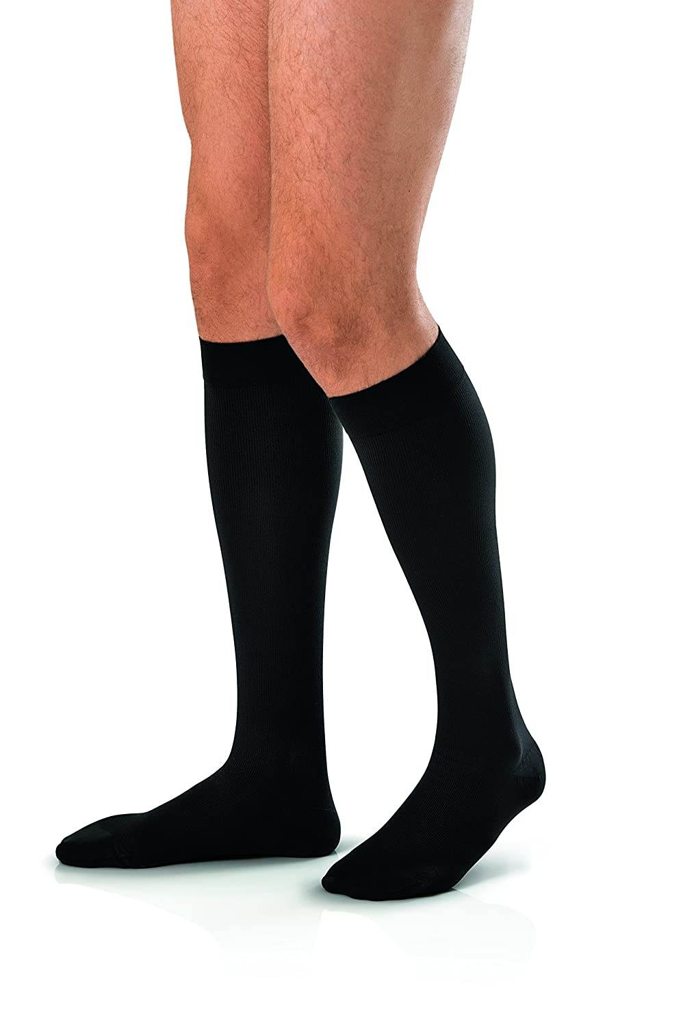 Jobst For Men Mild Support Knee High Closed Toe Socks, X-Large, Black, 1 pair - OTC Shoppe Express