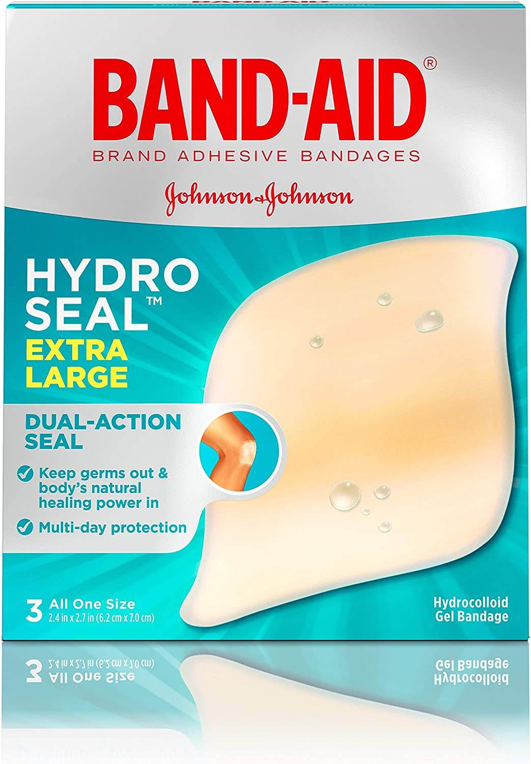 Band-Aid Hydro Seal Bandages, Extra Large, 3 ea - OTC Shoppe Express