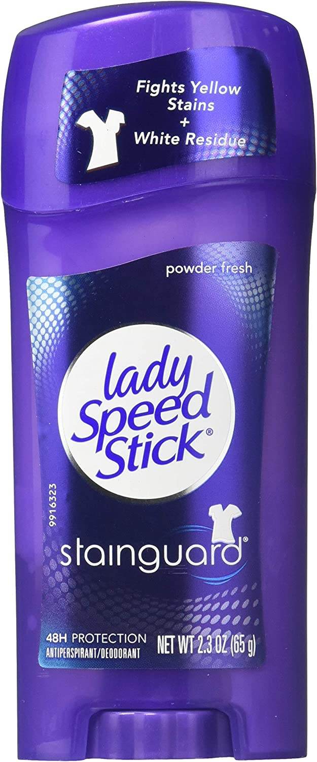 Lady Speed Stick Stainguard Antiperspirant, Powder Fresh, 2.3 oz - OTC Shoppe Express