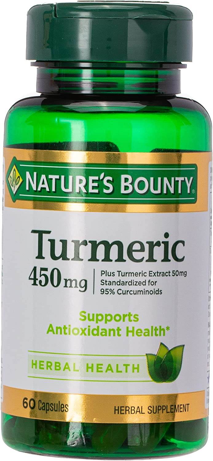 Nature's Bounty Turmeric, 450 mg, Capsules, 60 ea - OTC Shoppe Express