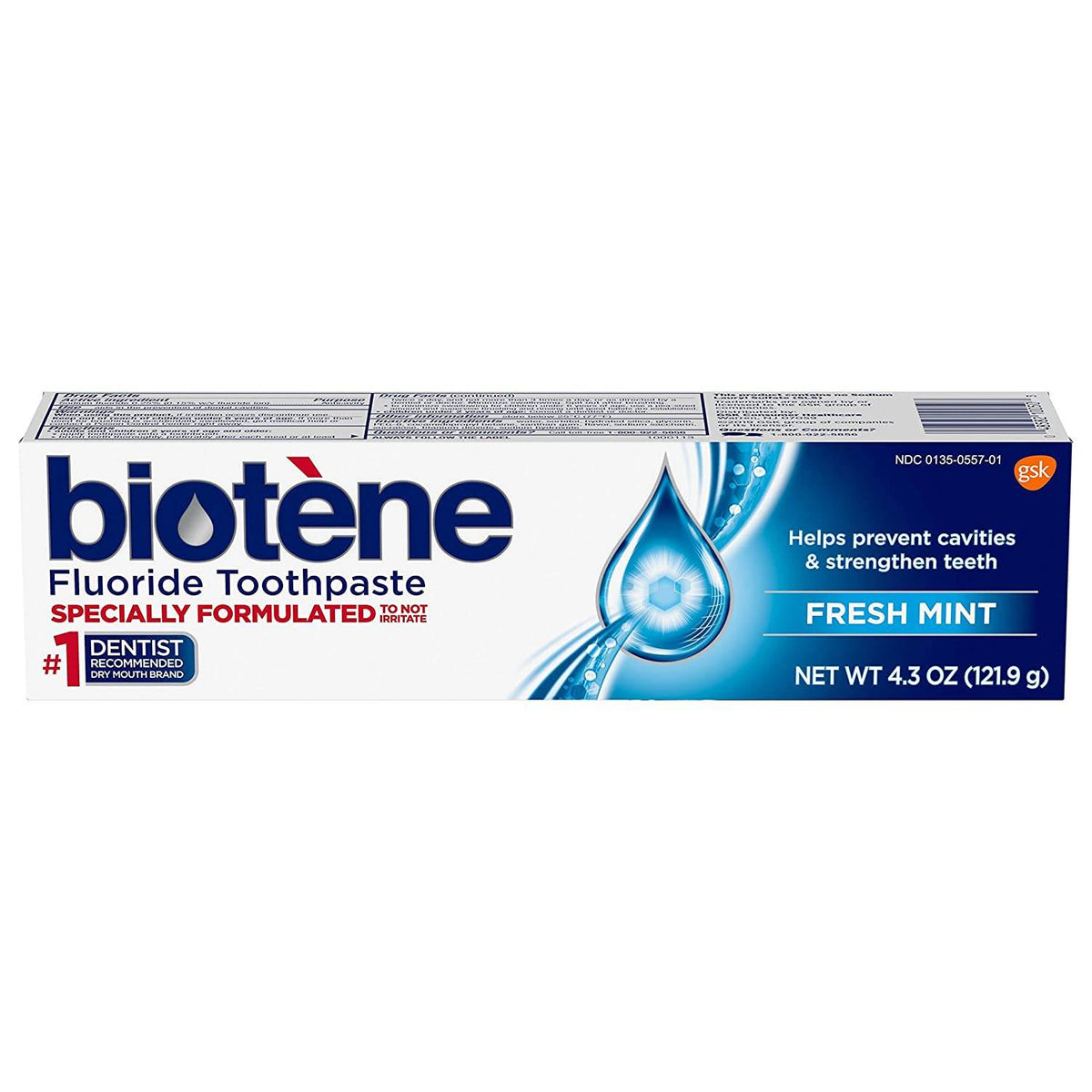 Biotene Fluoride Toothpaste, Fresh Mint Original, 0.7 oz - OTC Shoppe Express