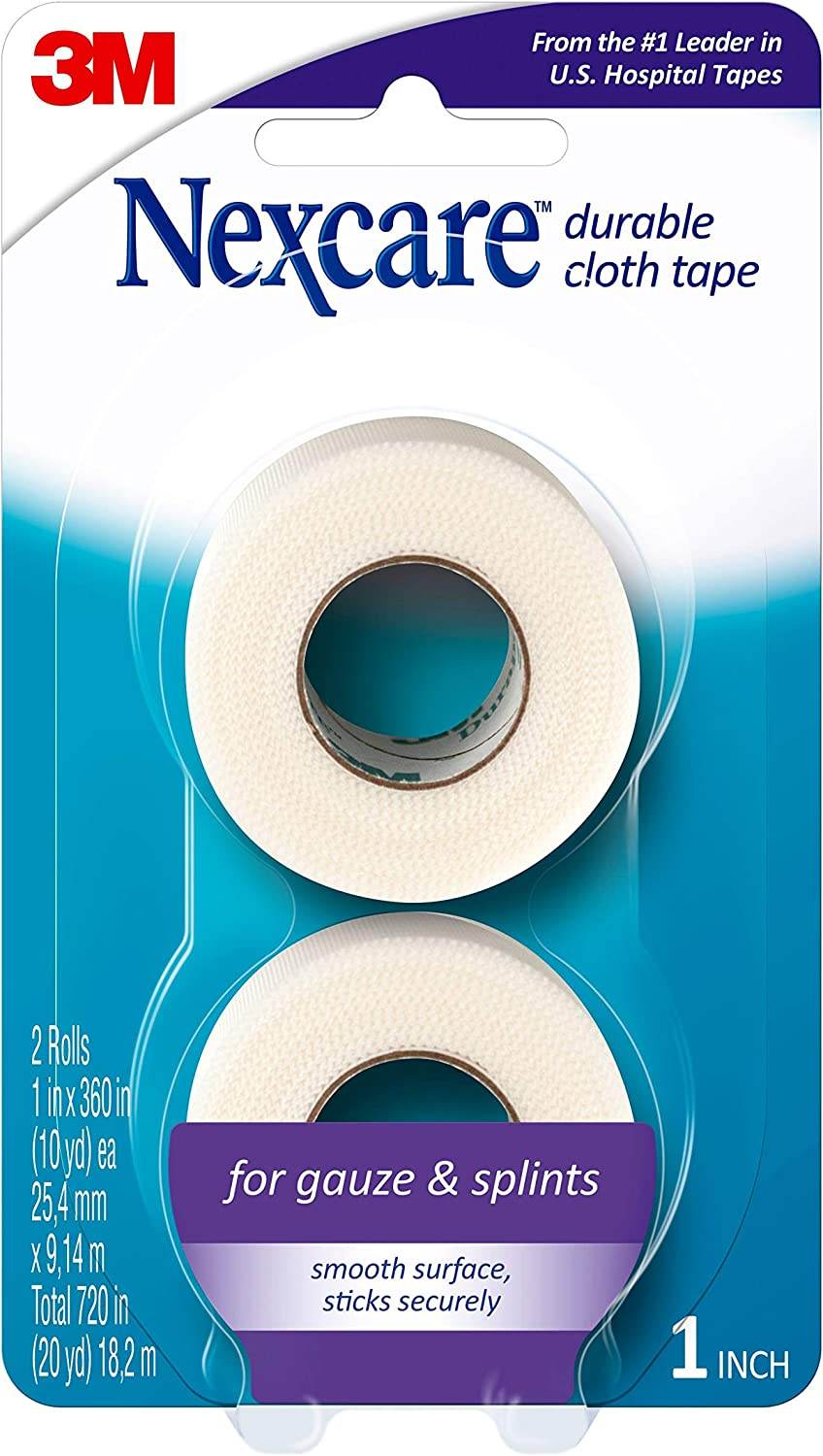 Nexcare Durable Cloth First Aid Tape, 1 inch x 10 yards, 2 ea - OTC Shoppe Express