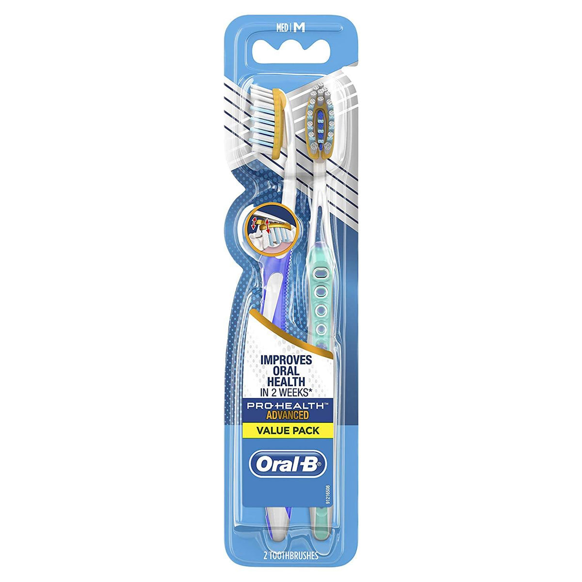 Oral-B Pro-Health Advanced Pro-Flex Toothbrush, Medium, 2 ea - OTC Shoppe Express