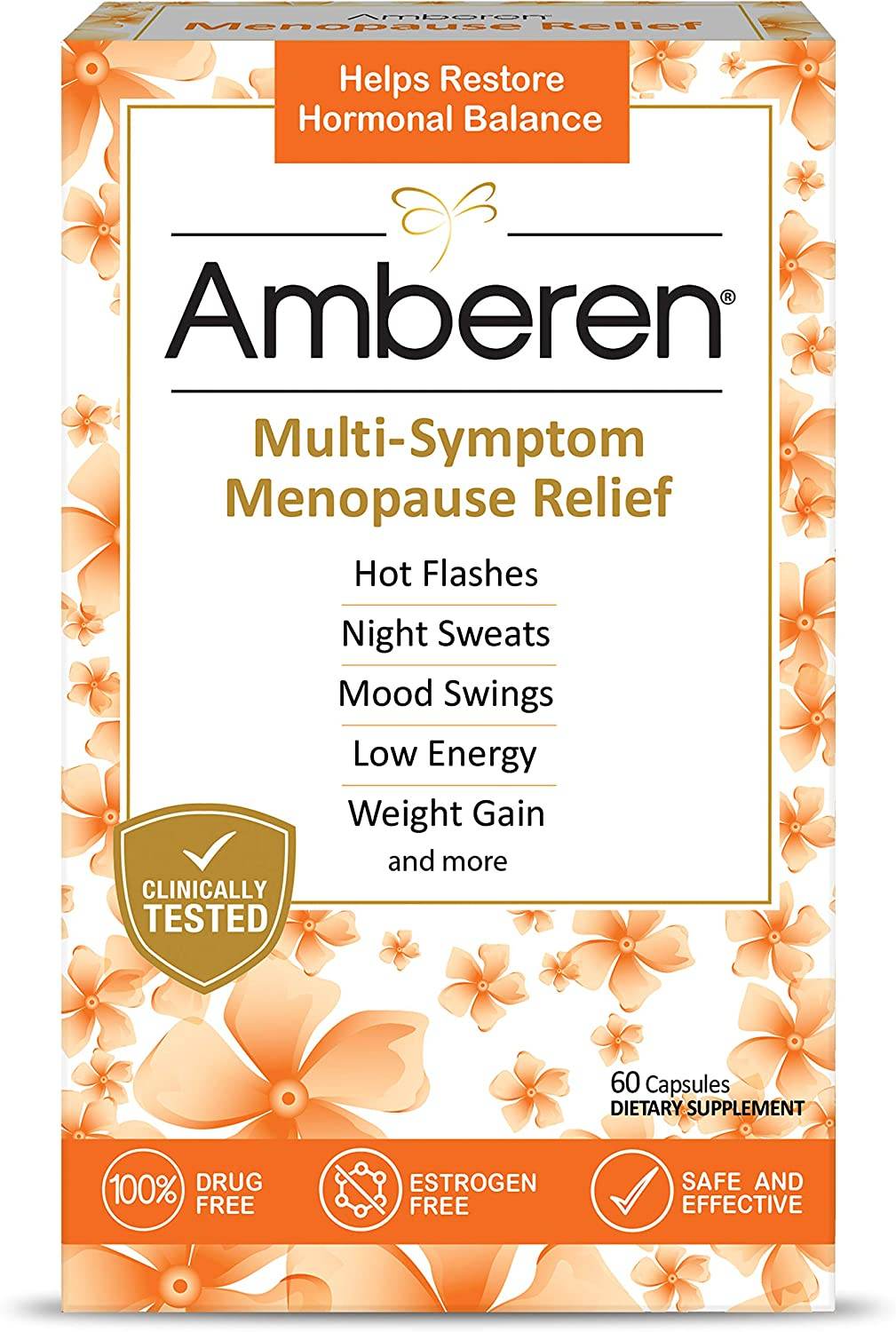 Amberen Multi-Symptom Menopause Relief, Capsules, 60 ea - OTC Shoppe Express