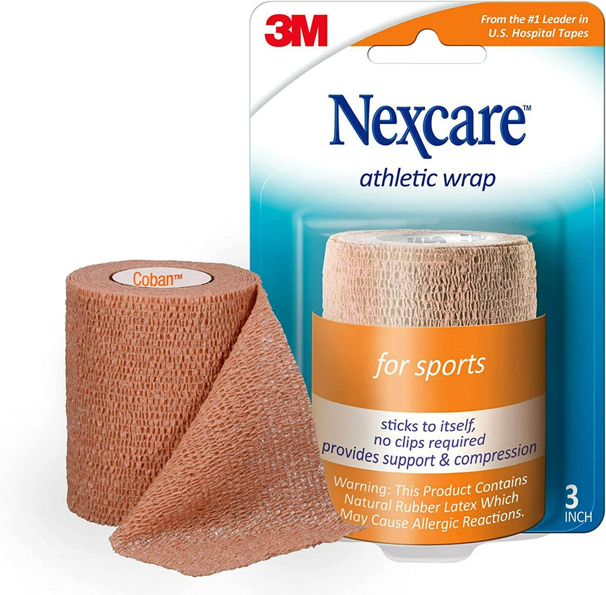 Nexcare Athletic Wrap, 3 inch x 80 inch, 1 ea - OTC Shoppe Express