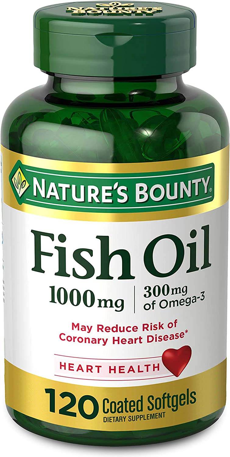 Nature's Bounty Fish Oil, 1000 mg, Softgels, 100 ea - OTC Shoppe Express
