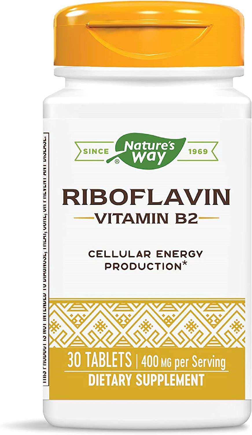Enzymatic Therapy Riboflavin Vitamin B2, 400 mg, Tablets, 30 ea - OTC Shoppe Express
