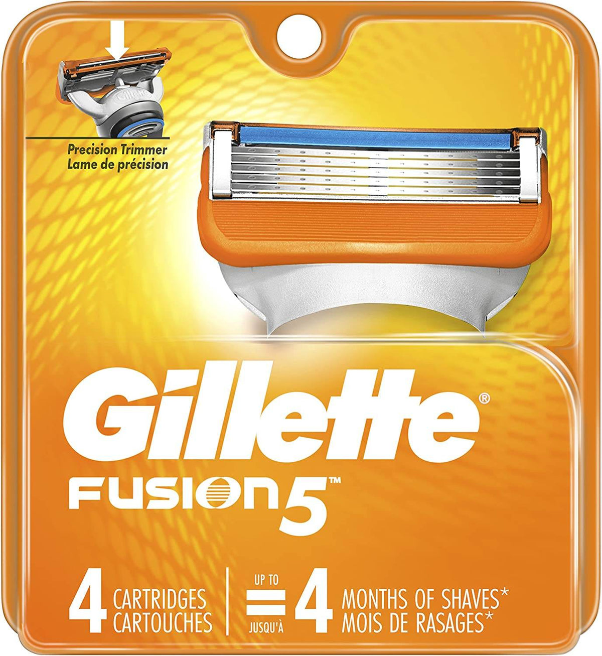 Gillette Fusion Power Razor, Refill Cartridges, 4 ea - OTC Shoppe Express