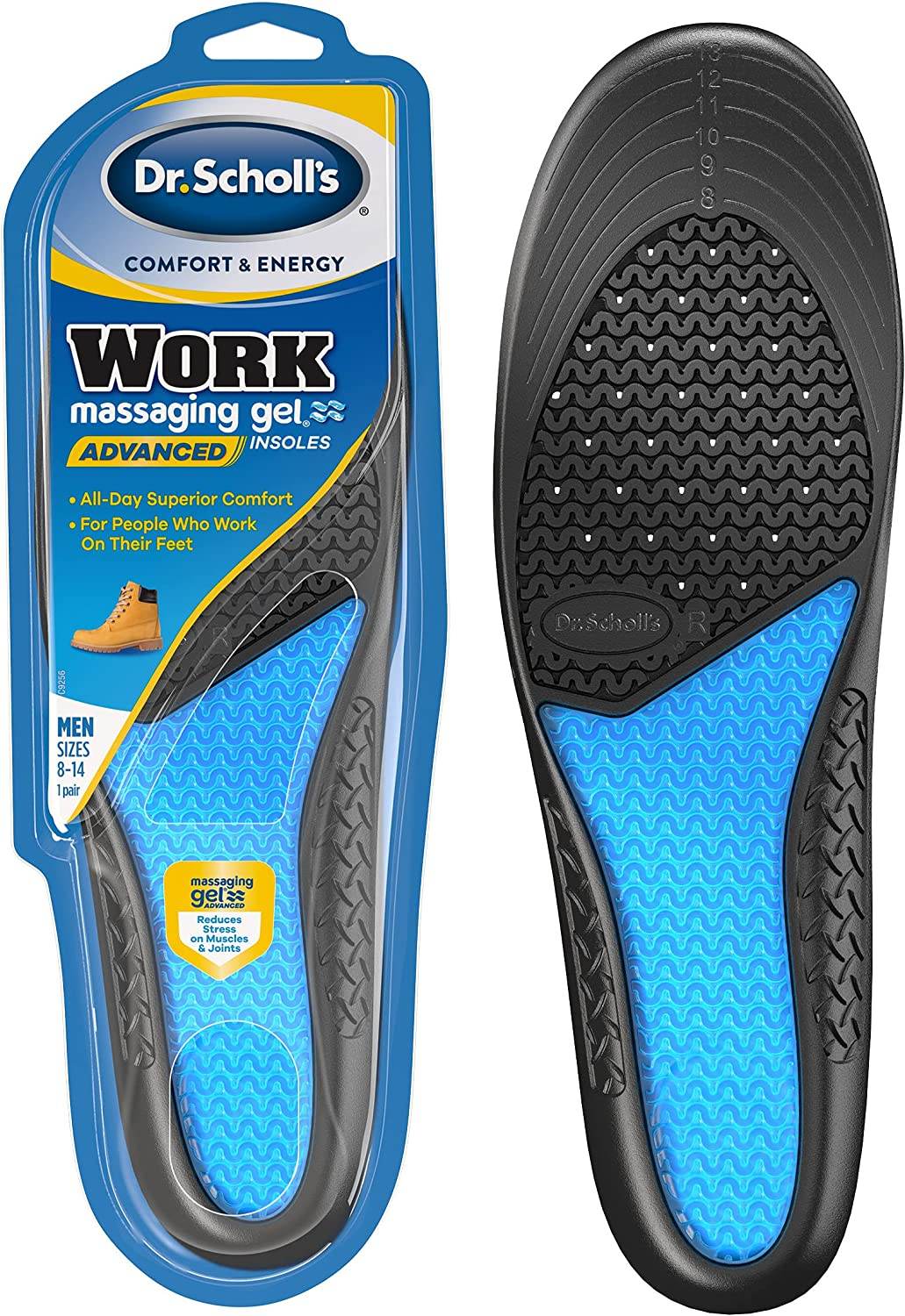 Dr. Scholl's Comfort & Energy Work Insoles for Men, Size 8-14, 1 pair - OTC Shoppe Express