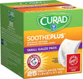 Curad SOOTHEPLUS Small Gauze Pads, 25 ea - OTC Shoppe Express