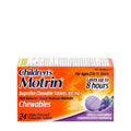 Children's Motrin Pain Reliever & Fever Reducer Chewable Tablets, Grape, 24 ea - OTC Shoppe Express