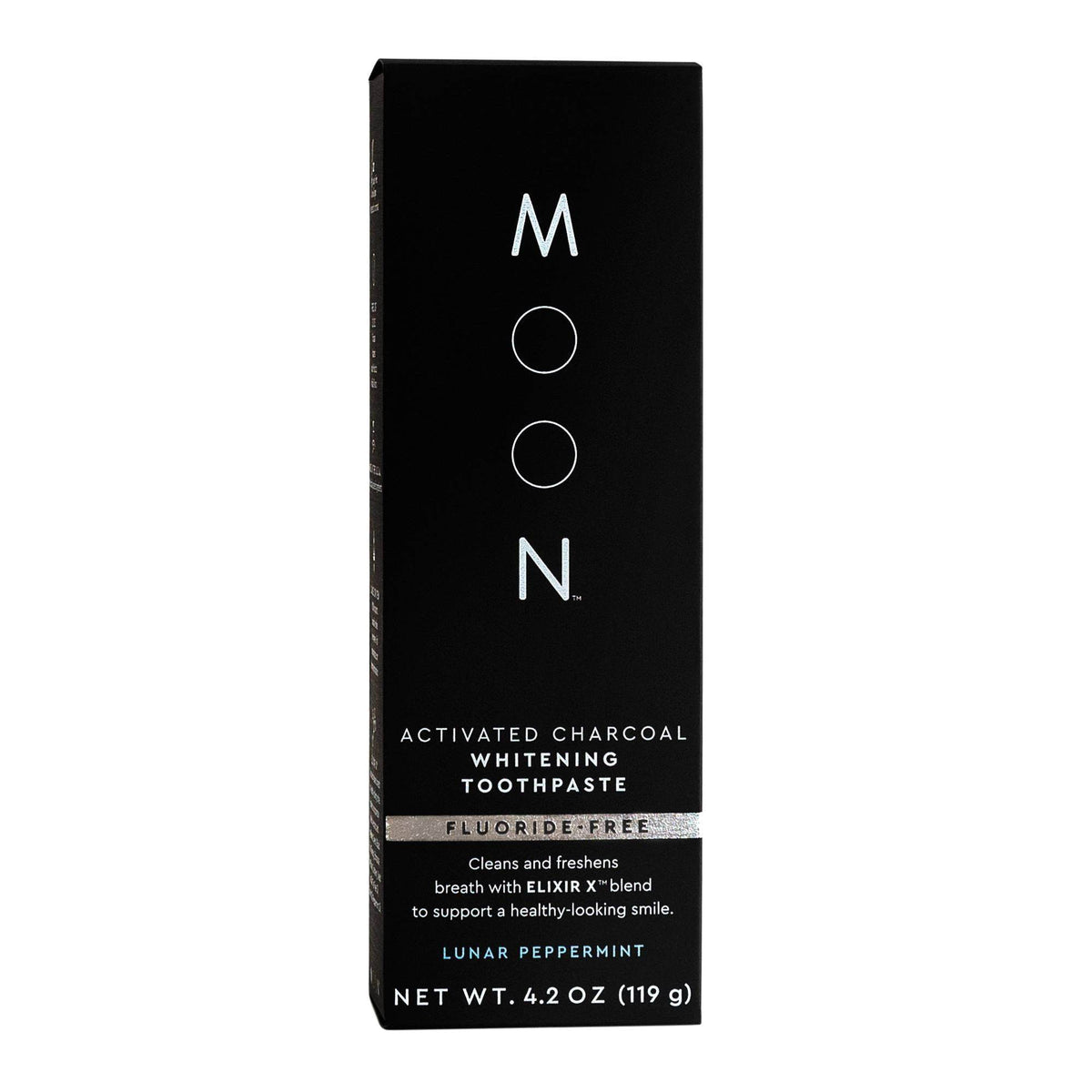 Moon Activated Charcoal Whitening Toothpaste, Lunar Peppermint, 4.2 oz - OTC Shoppe Express
