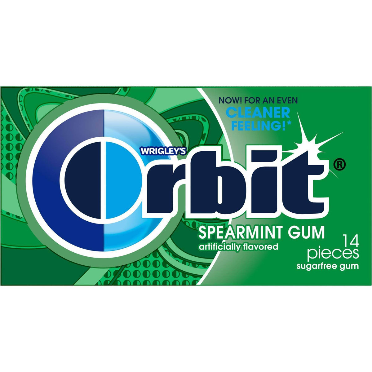 Orbit Chewing Gum Single Pack, Sugarfree Spearmint, 1 ea - OTC Shoppe Express