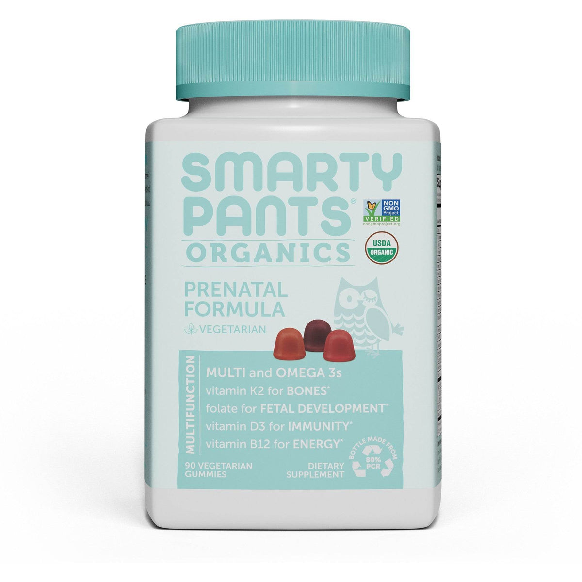 SmartyPants Organics Prenatal Formula Multivitamin Gummies, 90 ea - OTC Shoppe Express