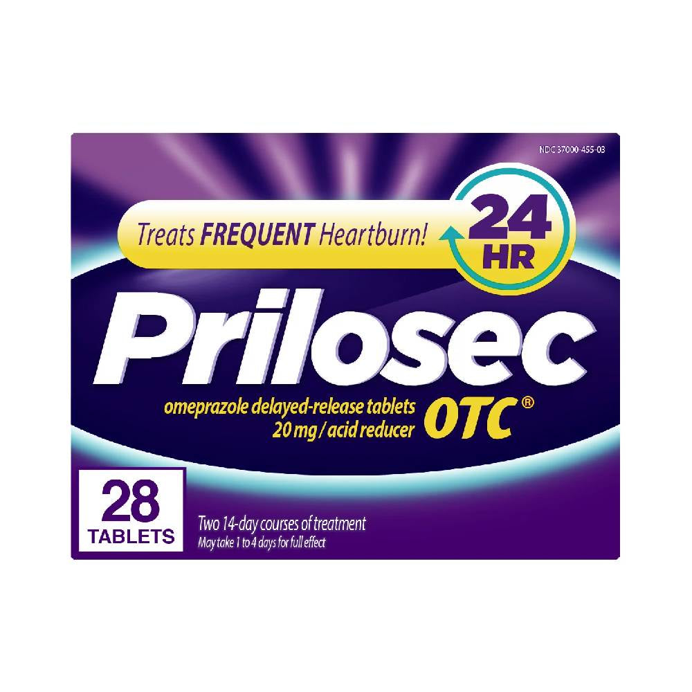 Prilosec OTC Heartburn Relief and Acid Reducer, Tablets, 28 ea