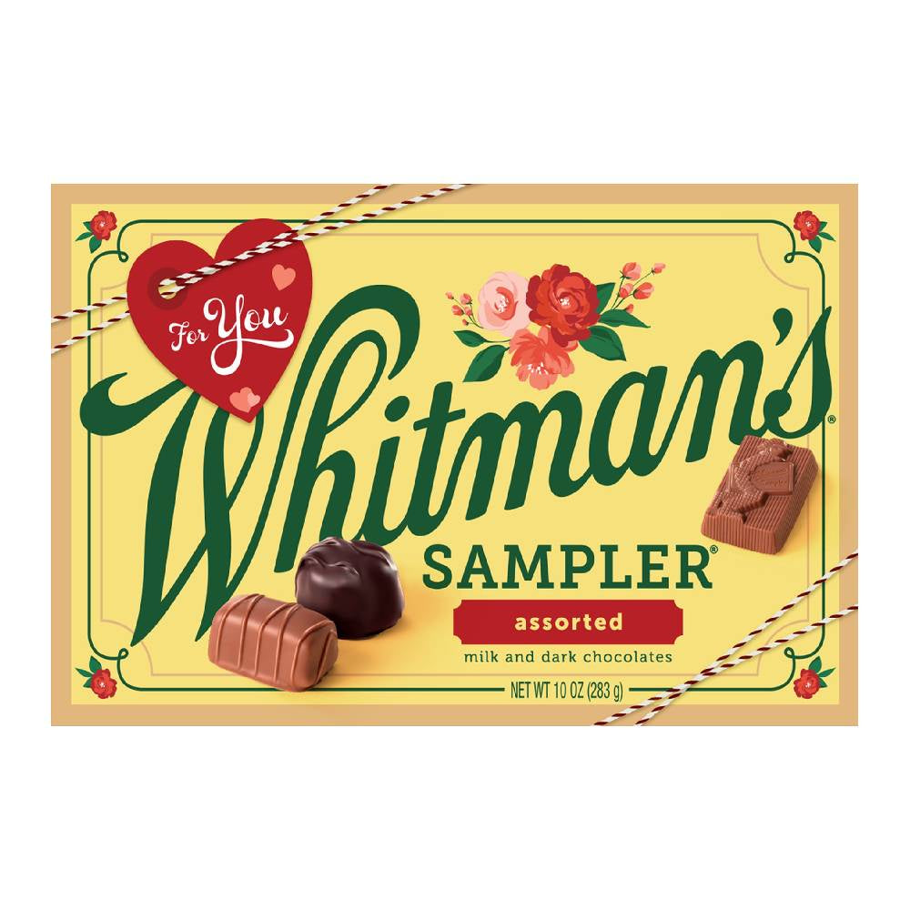 Whitman's Sampler Assorted Milk and Dark Chocolates, 10 oz