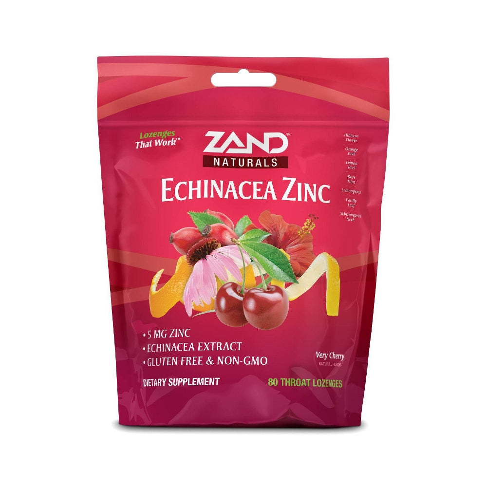 Zand Naturals Cherry Echinacea Zinc Throat Lozenge, 80 ea