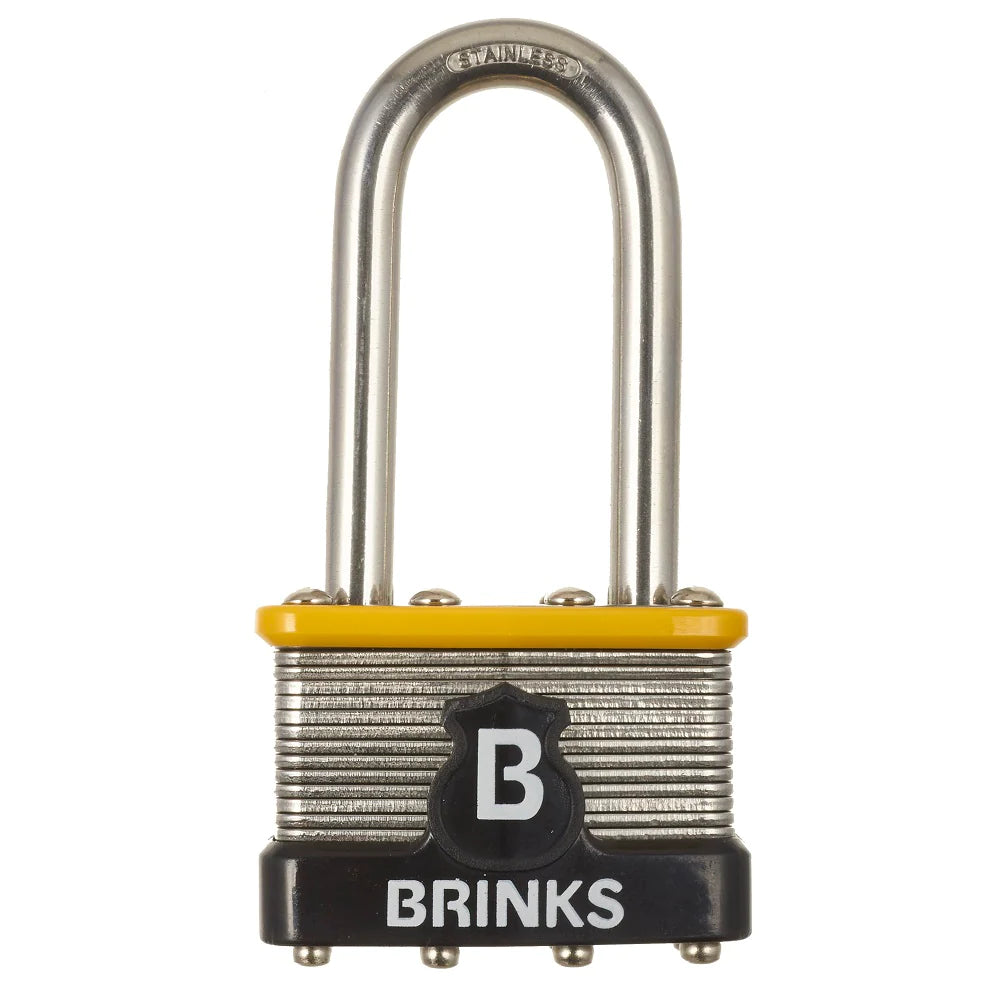 Brinks Stainless Steel Keyed Padlock, 1.75-in, 1 ea