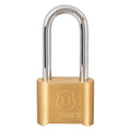 Brinks Brass Combination Padlock, 1.9-in, 1 ea