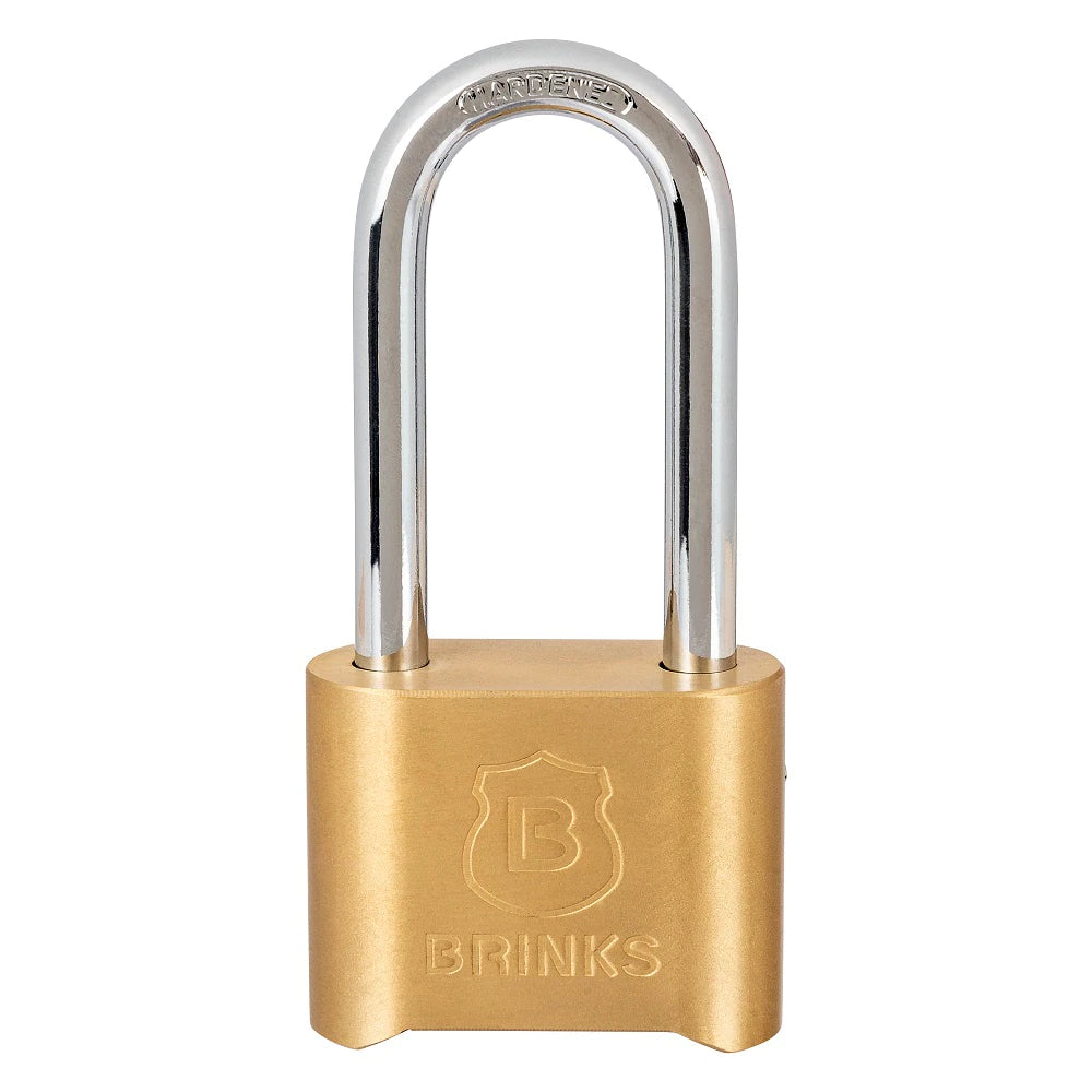 Brinks Brass Combination Padlock, 1.9-in, 1 ea