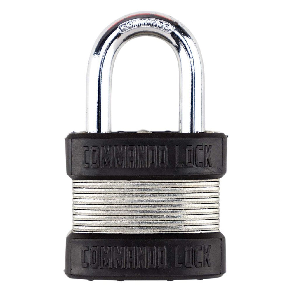 Commando Lock High Security Steel Keyed Padlock, 1.75-in, 2 ea