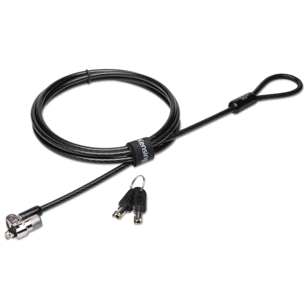 Kensington MicroSaver 2.0 Steel Cable Keyed Laptop Lock, Silver, 1 ea