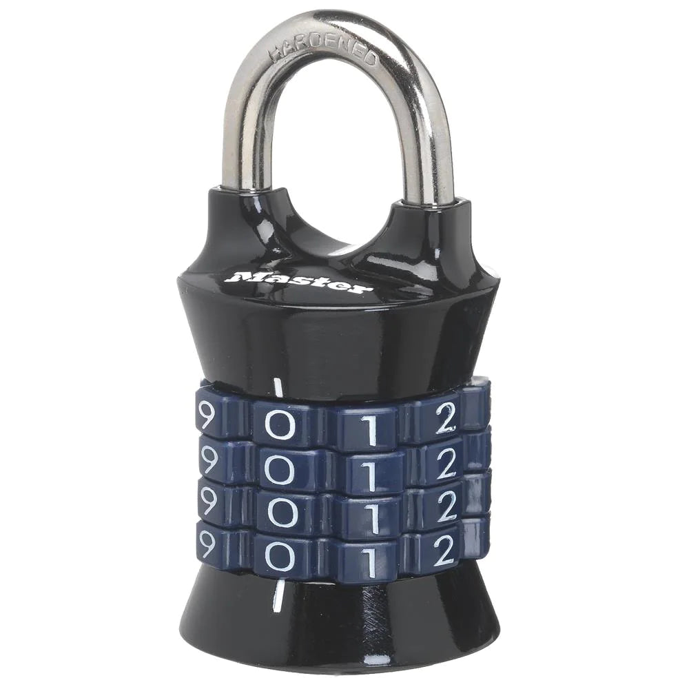 Master Lock Wide Combination Padlock, 1-1/2 in, 1 ea