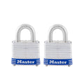 Master Lock Steel Keyed Padlock, 1.38-in, 2 ea