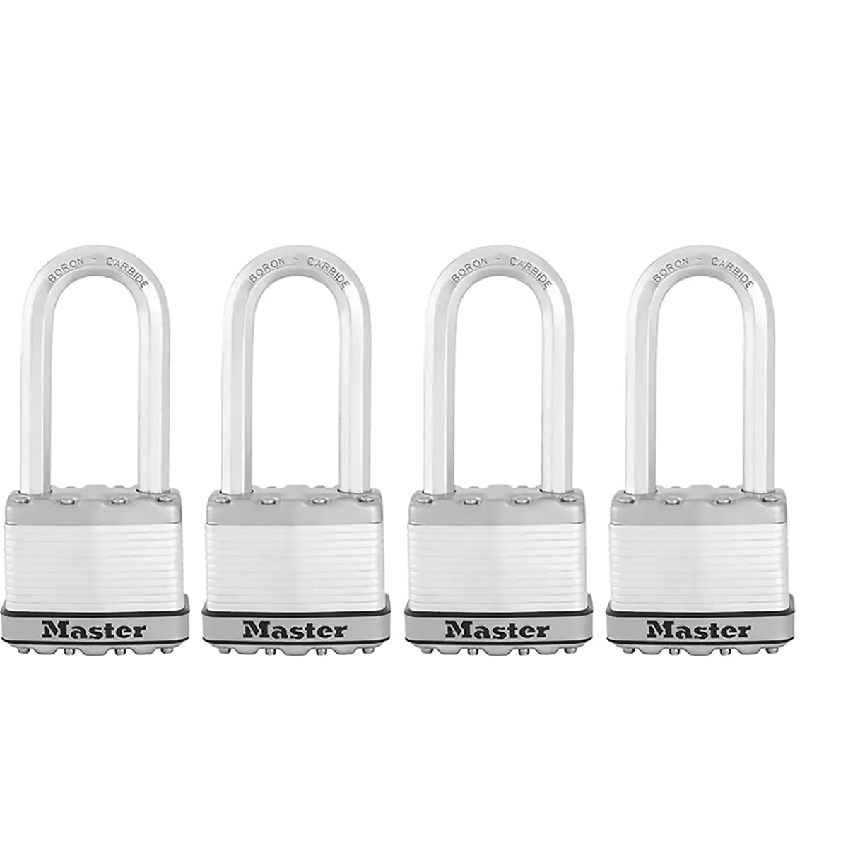 Master Lock Steel Keyed Padlock, 2.058-in, 4 ea