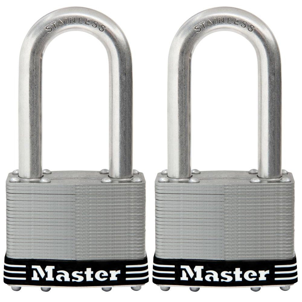Master Lock Stainless Steel Keyed Padlock, 2.5-in, 1 ea