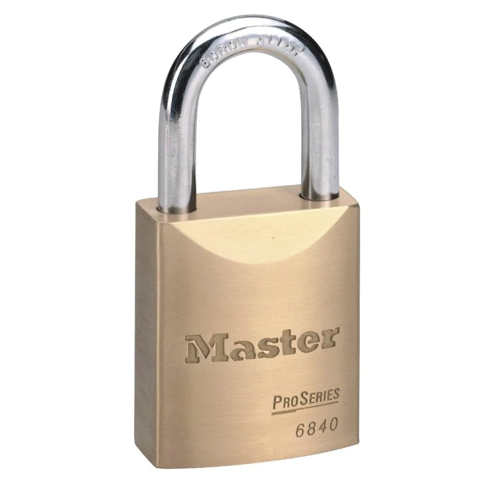 Master Lock Wide Pro Series Solid Brass Rekeyable Pin Tumbler Padlock, 1-3/4 in, 1 ea