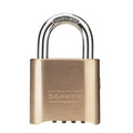 Master Lock Brass Combination Padlock, 2-in, 1 ea