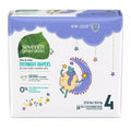 Seventh Generation Free & Clear Overnight Diapers, Size 4, 24 ea