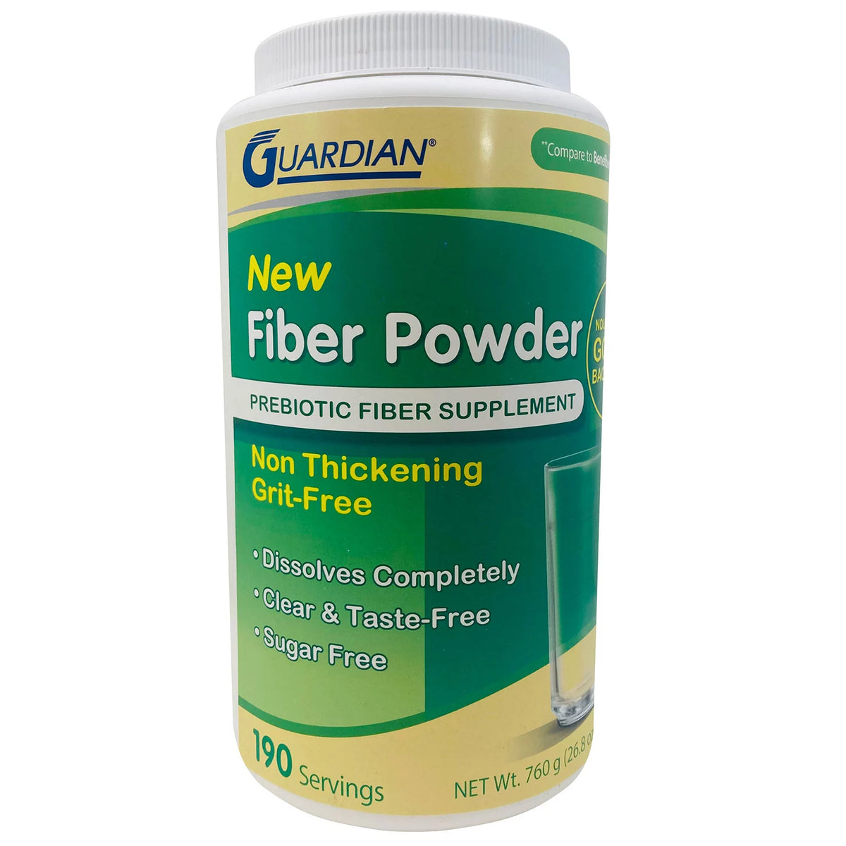 Guardian Completely Dissolvable Clear Prebiotic Plant Based Fiber Supplement, 26.8 oz