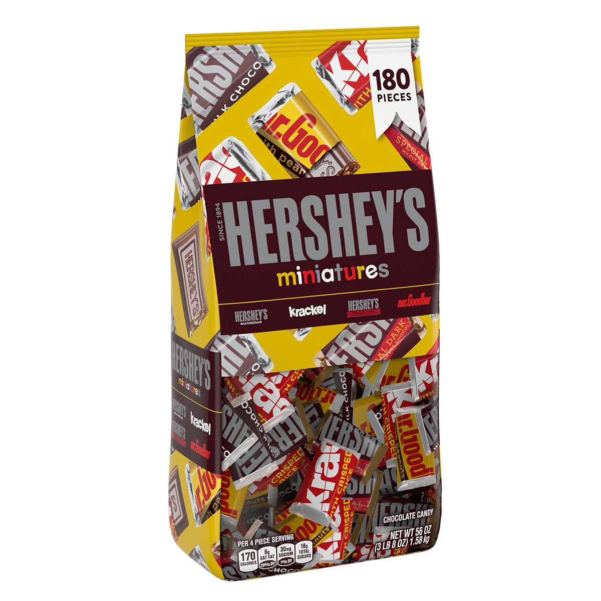 Hershey's Miniatures Assorted Chocolate Candy Pack, 56 oz