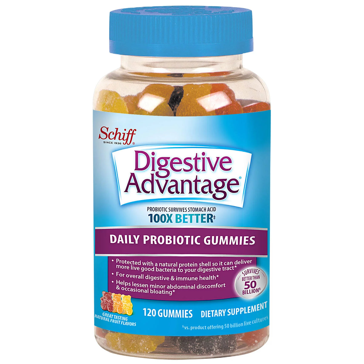 Digestive Advantage Probiotic Gummies, 120 ea