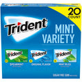 Trident Sugar Free Gum Variety Pack, Mint, 20 ea