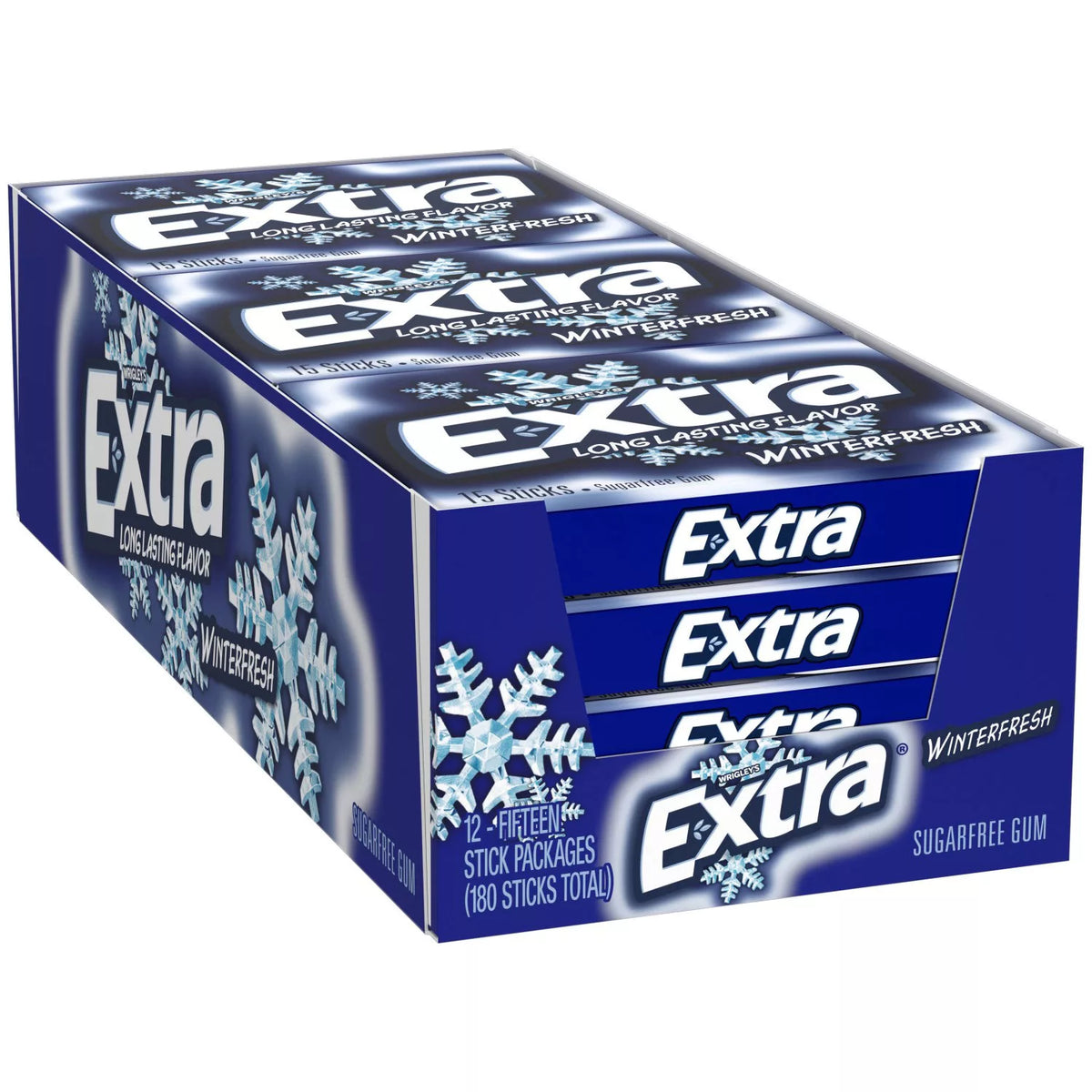 Extra Winterfresh Sugar-Free Gum Packs, 12 ea