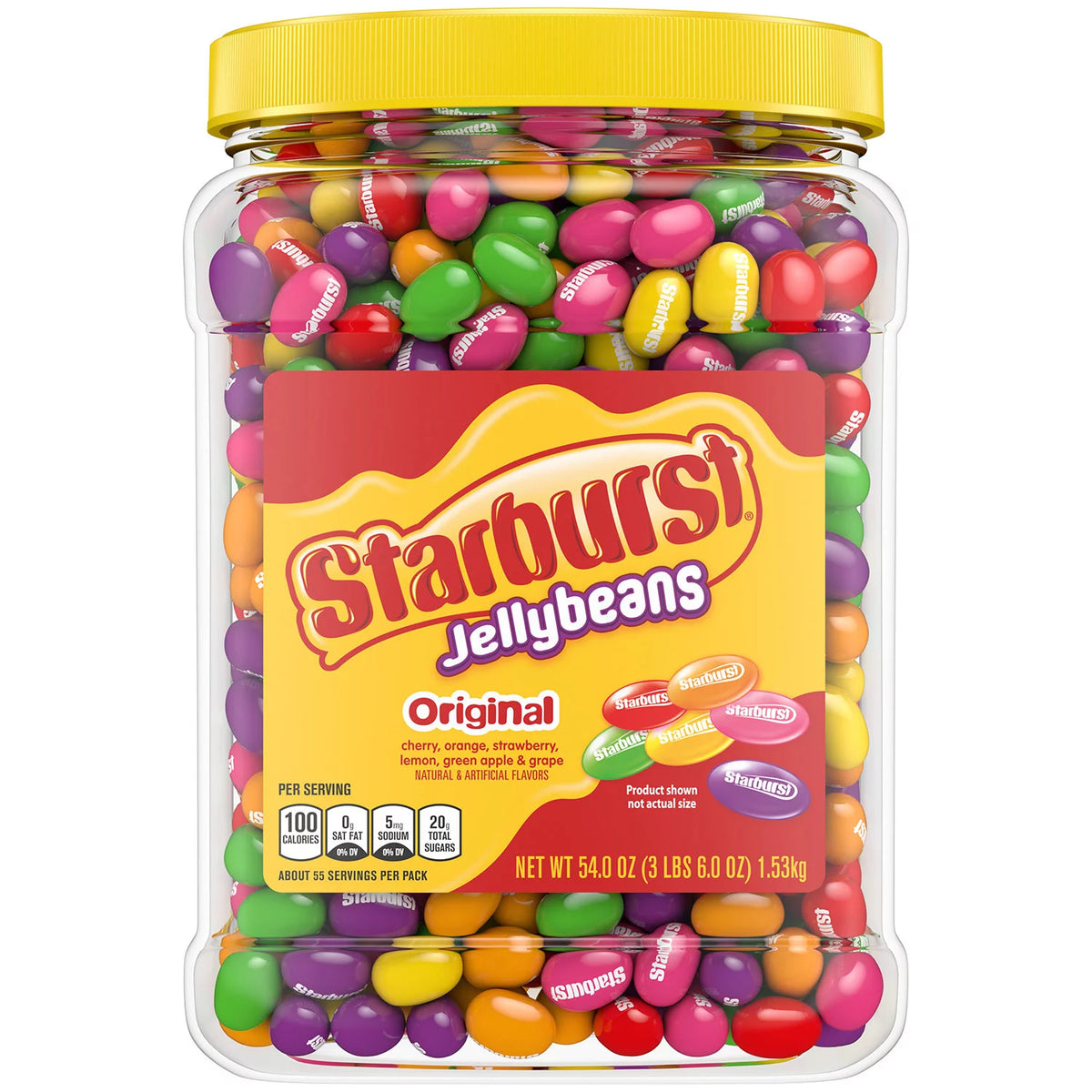 Starburst Original Easter Jelly Beans Bulk Candy Jar, 54 oz
