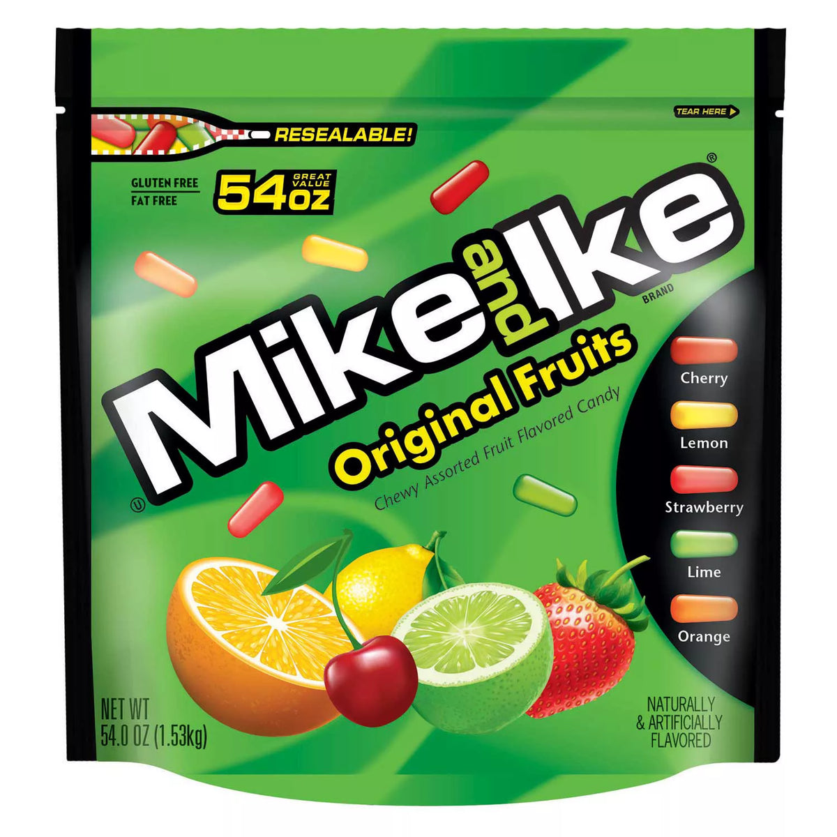 Mike and Ike Original Fruits Pack, 54 oz