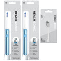 REACH Sonic Toothbrush and Replacement Brush Heads Bundle, 1 ea